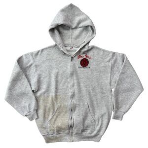 Vintage 90s Ohio State Buckeyes Hoodie Mens XL Gray OSU Full Zip Hoodie Sweater